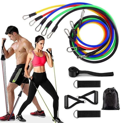 Power Exercise Resistance Band Set 5 In 1