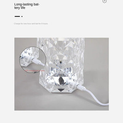 Dazzling Crystal Diamond Lamp - Illuminate Your Space