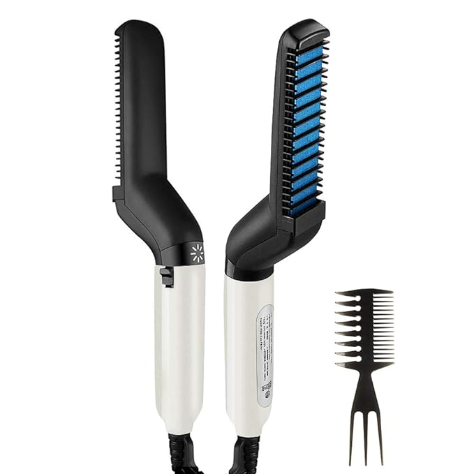 Hair Straightener For Men Multifunctional Comb Curling Electric Brush Beard Comb